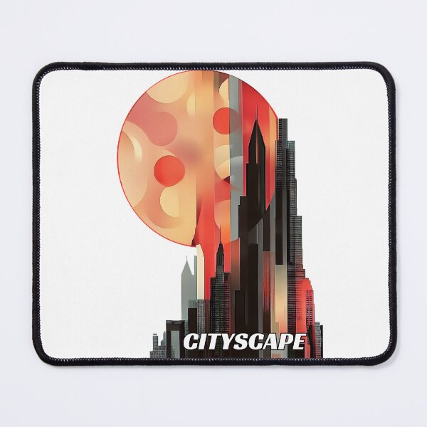 Item preview, Cityscape. Fritz Lang Metropolis influence. Text version. designed and sold by Shoot-The-Moon.