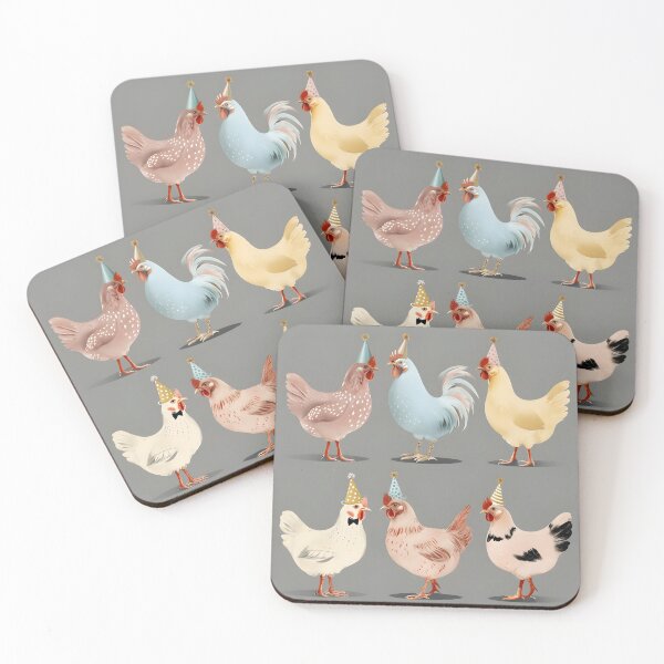 Item preview, Party Chickens designed and sold by LatonaGoods.