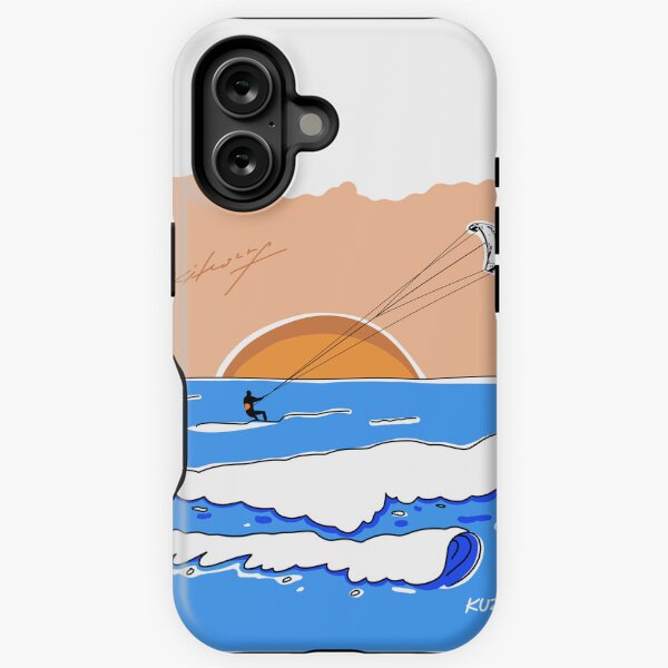 Item preview, Kitesurfing in sunset designed and sold by kuzi doodles.