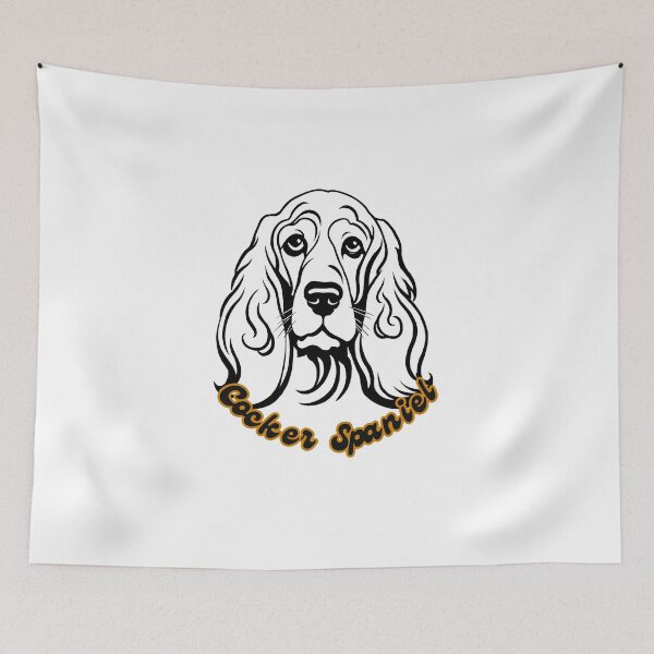 Item preview, Cocker Spaniel Sweet and Loving Portrait designed and sold by Paws and Ink Art.
