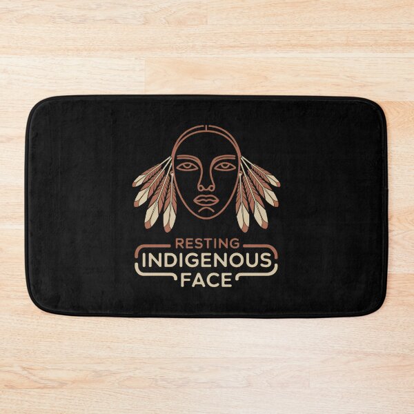 Item preview, Resting Indigenous Face - This gift is perfect for those proud of their heritage who value humor, style, and self-expression. designed and sold by ZyziowskyArt.