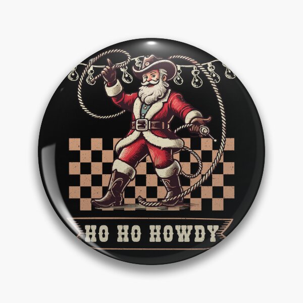 Item preview, Christmas Cowboy Santa Ho Ho Howdy designed and sold by LuminOrb.