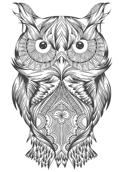 "Owl Mandala" Poster by lwne | Redbubble
