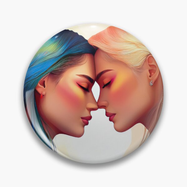 Item preview, vibrant female couple designed and sold by psychoshadow.