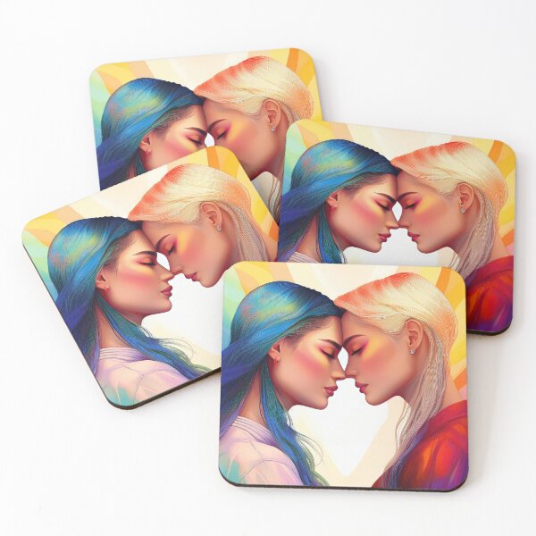 Item preview, vibrant female couple designed and sold by psychoshadow.