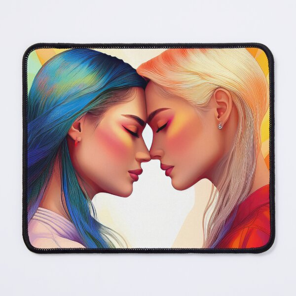 Item preview, vibrant female couple designed and sold by psychoshadow.
