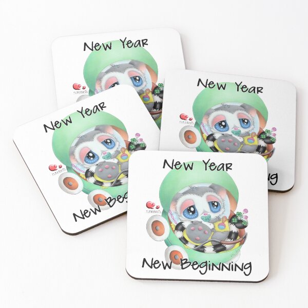 Item preview, New Year - new beginning - baby lemur designed and sold by Plakartis.
