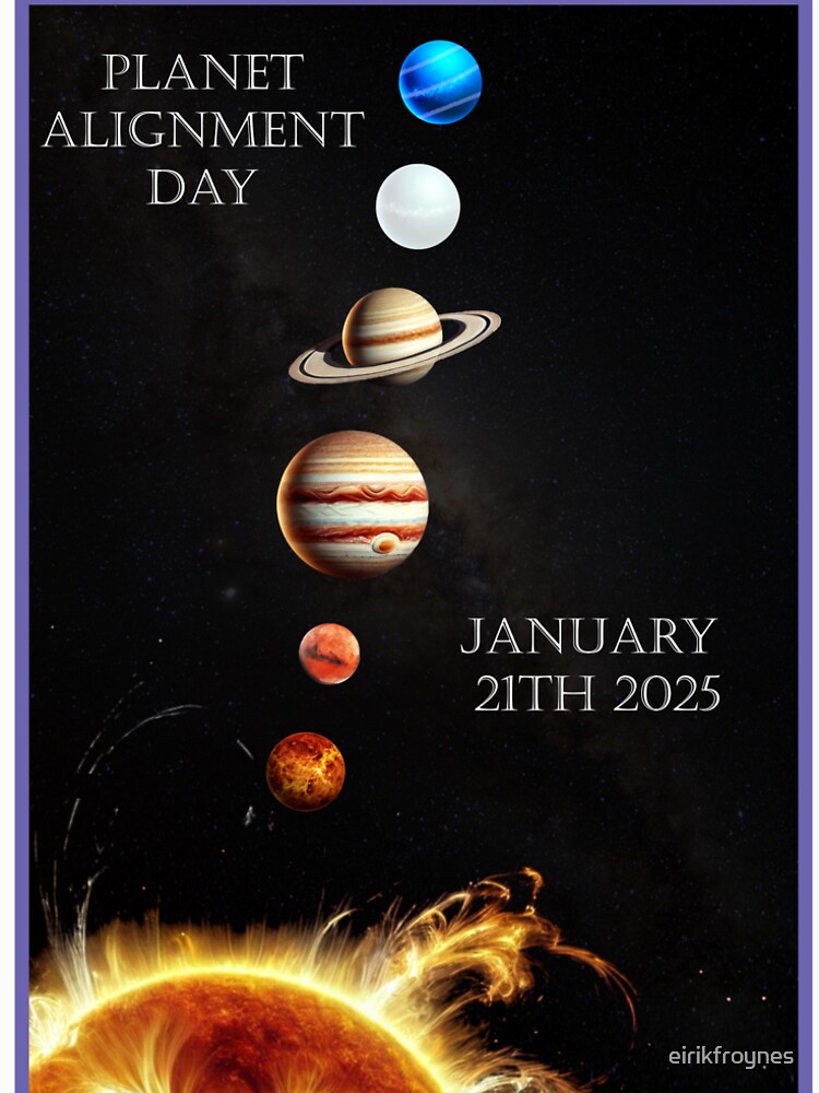 Thumbnail 6 of 6, Premium T-Shirt, Planet aligning 21th 2025 designed and sold by eirikfroynes.
