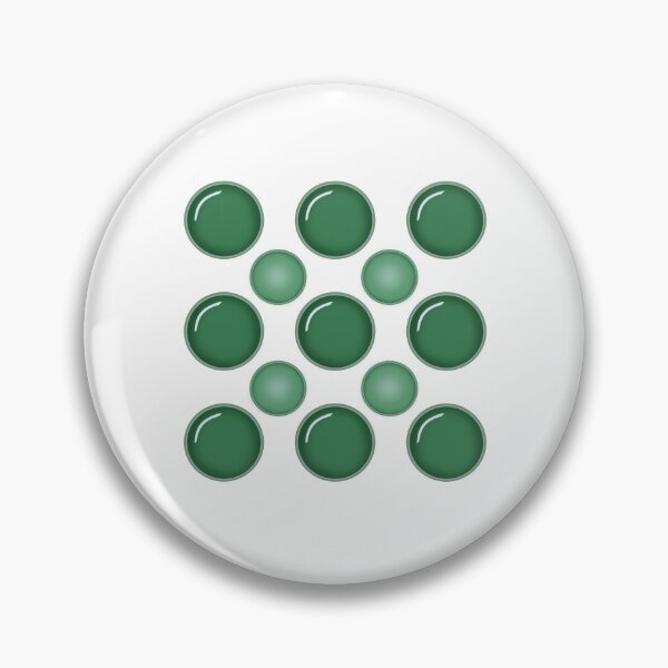 Item preview, Round green Geometric Abstraction designed and sold by KateQR.