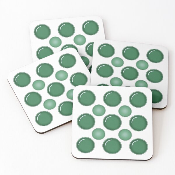 Item preview, Round green Geometric Abstraction designed and sold by KateQR.