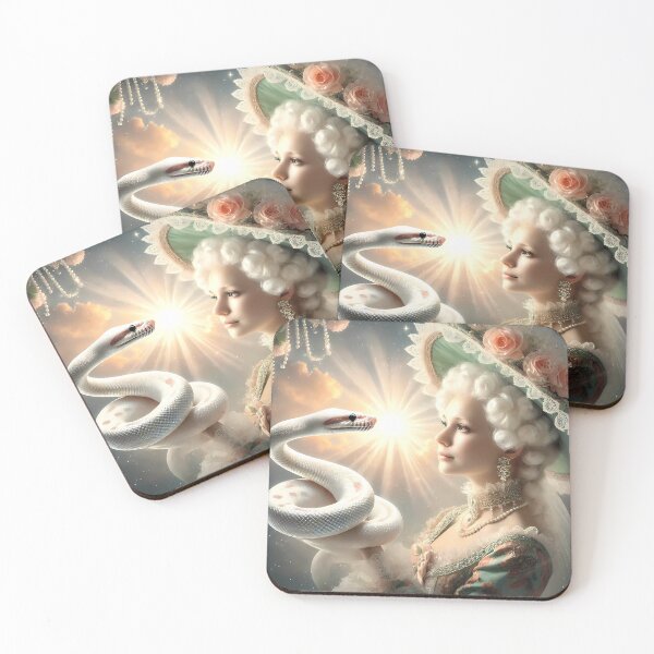 Item preview, Rococo Elegance: White Snake's New Year Radiance designed and sold by DeenaDee.