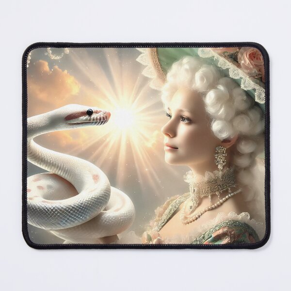 Item preview, Rococo Elegance: White Snake's New Year Radiance designed and sold by DeenaDee.