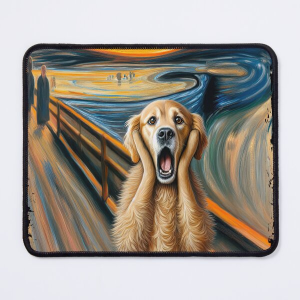 Item preview, Dog in the Scream - Funny Art Parody Design designed and sold by Aredbox.