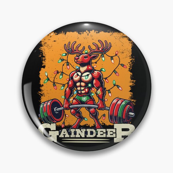 Item preview, Christmas Gaindeer Muscleman Gym Humor designed and sold by LuminOrb.