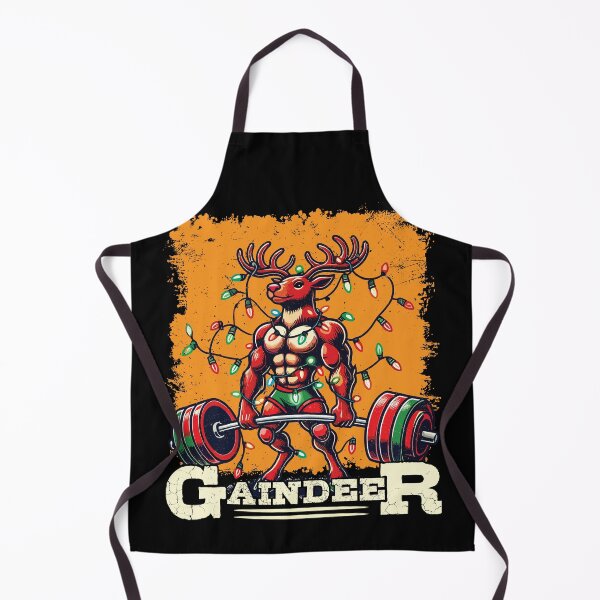 Item preview, Christmas Gaindeer Muscleman Gym Humor designed and sold by LuminOrb.