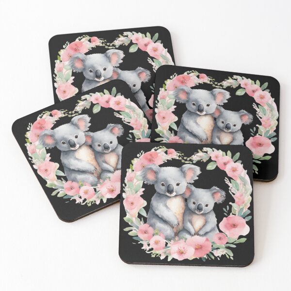 Item preview, Valentine Kawaii Koala Cuddles - Koala Lover Design designed and sold by FurrFunPrints.