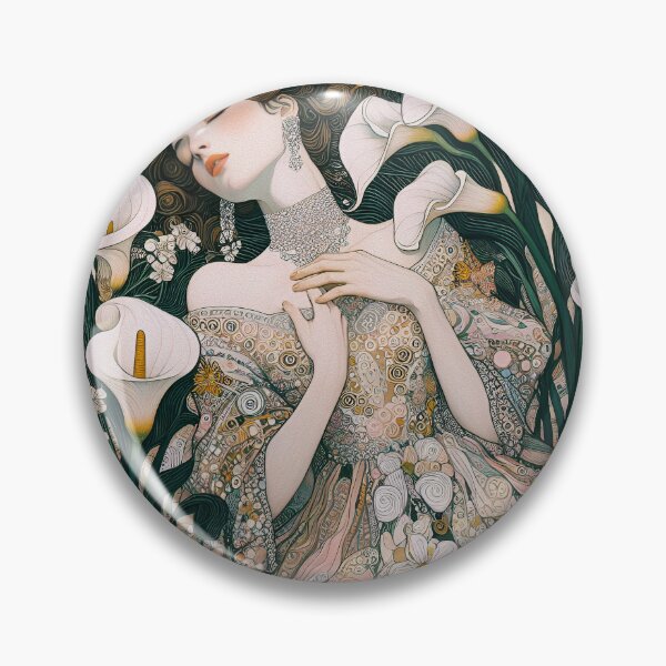 Item preview, A girl and calla lilies 7 designed and sold by aleksandr13.