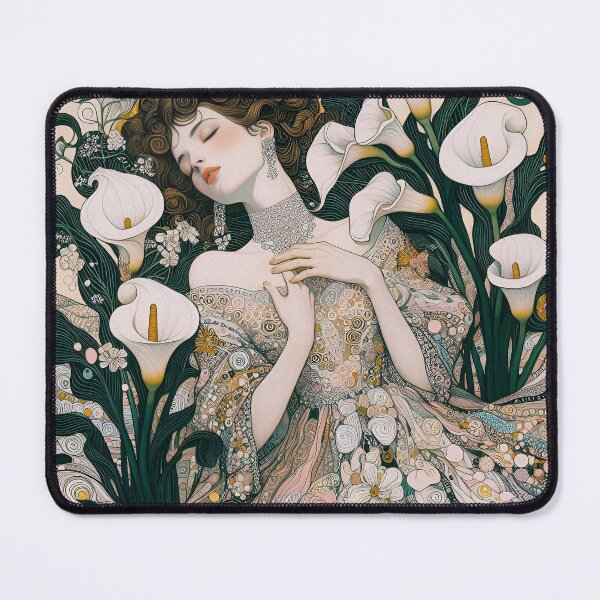 Item preview, A girl and calla lilies 7 designed and sold by aleksandr13.