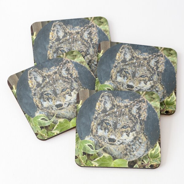 Item preview, Lobo en la nieve designed and sold by Getsetpaint.