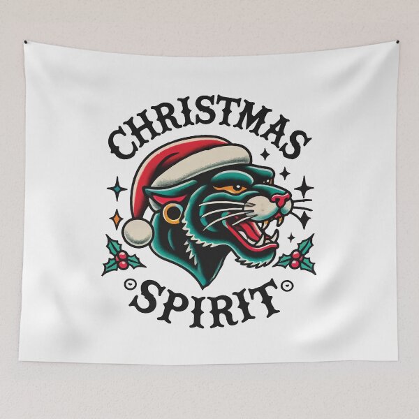 Item preview, Streetwear Christmas Spirit Black Panther designed and sold by LuminOrb.
