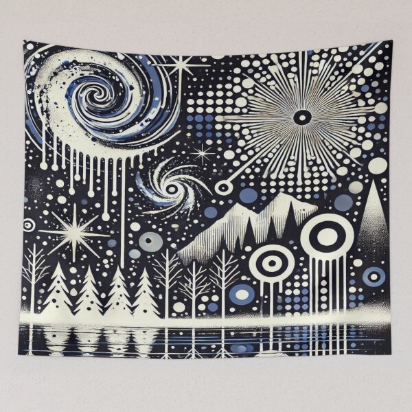 Item preview, Snowy Night Graffiti Symphony Reloaded Premium Trendy Best Gift designed and sold by Imaginarium of Chaos falcon88 .