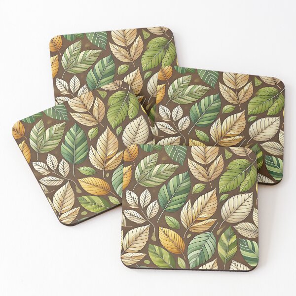 Item preview, Vibrant leaves pattern designed and sold by Haji  Kamora.