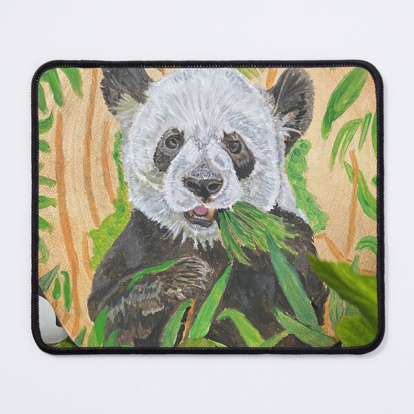 Item preview, Panda chomping eucalyptus  designed and sold by Getsetpaint.