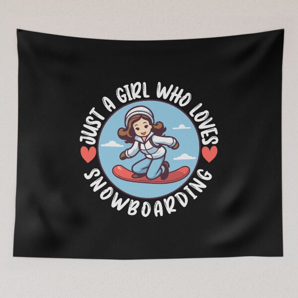 Item preview, Just A Girl Who Loves Snowboarding designed and sold by Mustapha  ALAHAYANE.