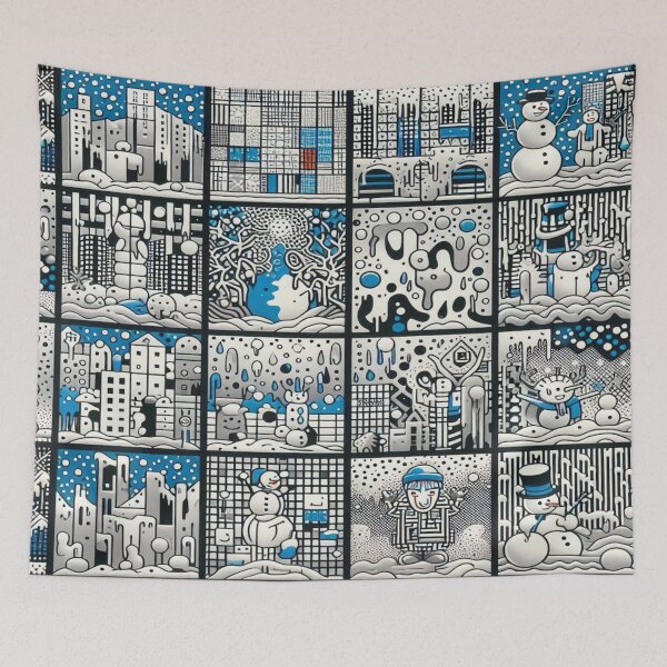 Item preview, Frosty Geometric Graffiti Reloaded Premium Trendy Best Gift designed and sold by Imaginarium of Chaos falcon88 .
