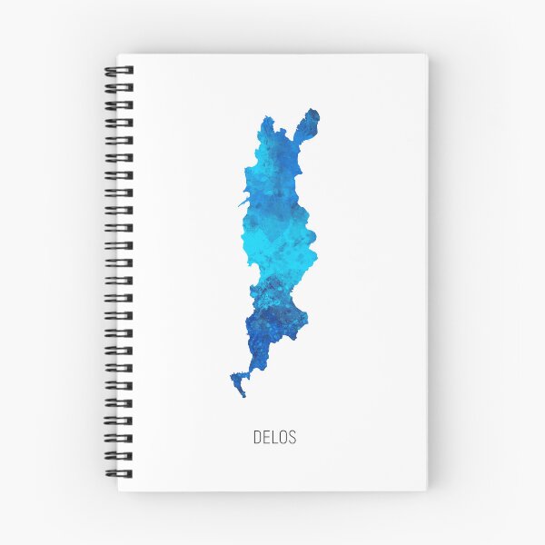 Item preview, Delos Watercolor Map designed and sold by ArtPrints.