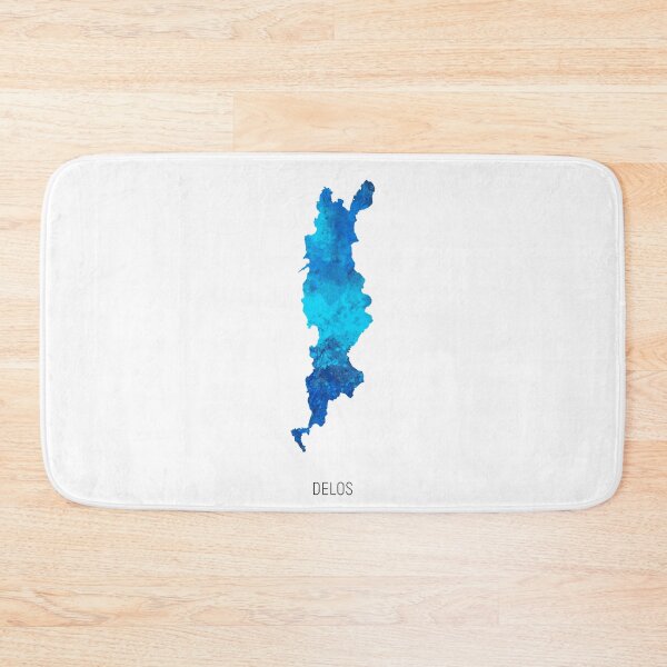 Item preview, Delos Watercolor Map designed and sold by ArtPrints.