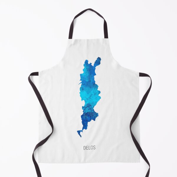 Item preview, Delos Watercolor Map designed and sold by ArtPrints.