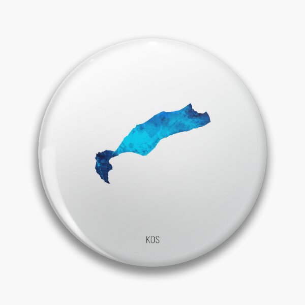 Item preview, Kos Watercolor Map designed and sold by ArtPrints.