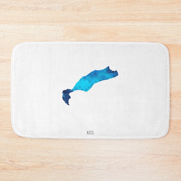 Item preview, Kos Watercolor Map designed and sold by ArtPrints.