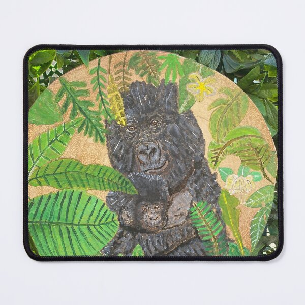 Item preview, Mumma and baby gorilla  designed and sold by Getsetpaint.