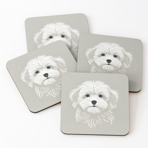 Artikelvorschau, Minimalistische Maltipoo-Kunst – Modernes Design für Hundeliebhaber entworfen und verkauft von GusiaTreasures.