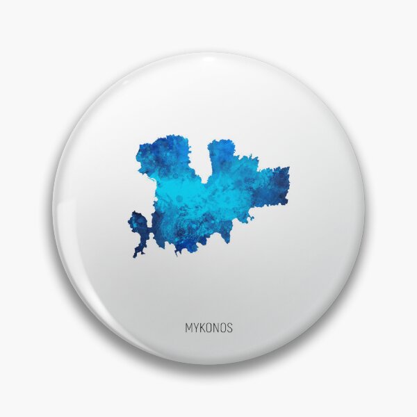 Item preview, Mykonos Watercolor Map designed and sold by ArtPrints.