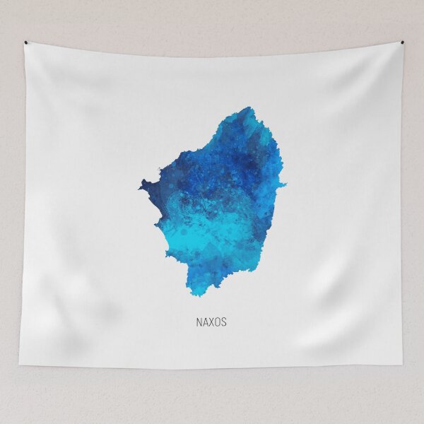 Item preview, Naxos Watercolor Map designed and sold by ArtPrints.