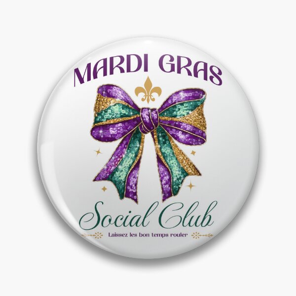 Item preview, Mardi Gras Social Club Coquette Bow designed and sold by darkskydelights.