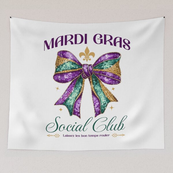 Item preview, Mardi Gras Social Club Coquette Bow designed and sold by darkskydelights.