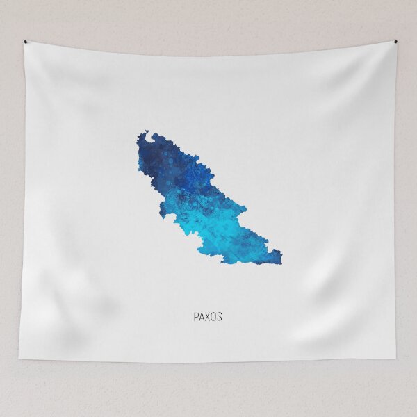 Item preview, Paxos Watercolor Map designed and sold by ArtPrints.