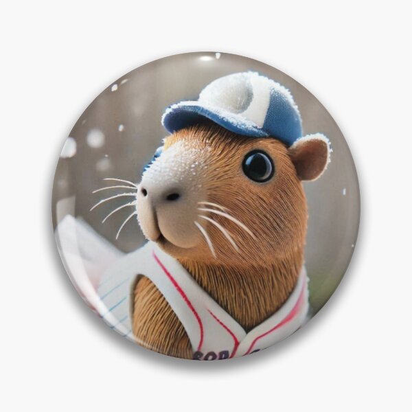 Artikelvorschau, Baseball-Capybara in einem Tutu entworfen und verkauft von Lynn Anne Creations.