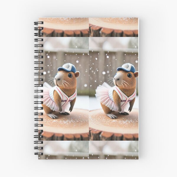 Aperçu de l'œuvre Capybara de baseball en tutu créée et vendue par Lynn Anne Creations.
