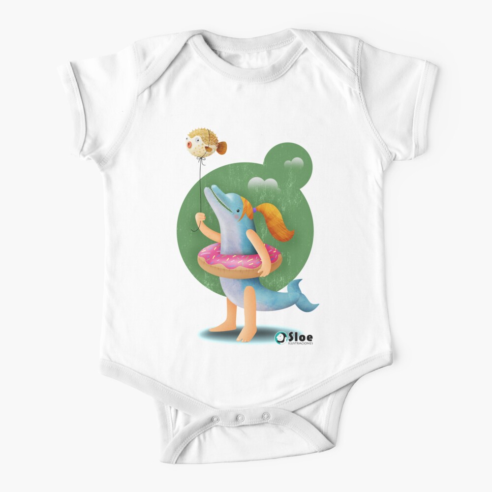 Kleiner Delphin Babystrampler