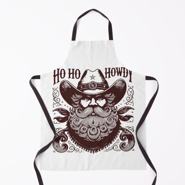 Item preview, Christmas Santa Cowboy Style Ho Ho Howdy designed and sold by LuminOrb.