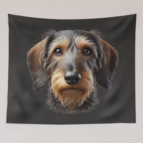 Item preview, Dachshund wire-haired beautiful head designed and sold by Saxbys.
