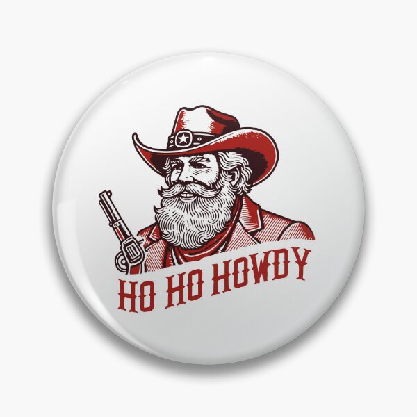 Item preview, Santa Claus Cowboy Ho Ho Howdy Vintage Style designed and sold by LuminOrb.