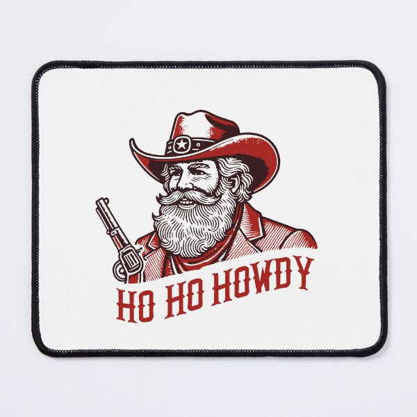 Item preview, Santa Claus Cowboy Ho Ho Howdy Vintage Style designed and sold by LuminOrb.