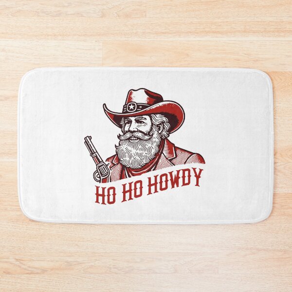 Item preview, Santa Claus Cowboy Ho Ho Howdy Vintage Style designed and sold by LuminOrb.