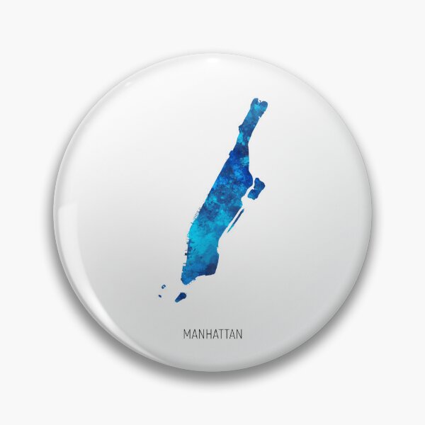 Item preview, Manhattan Watercolor Map designed and sold by ArtPrints.